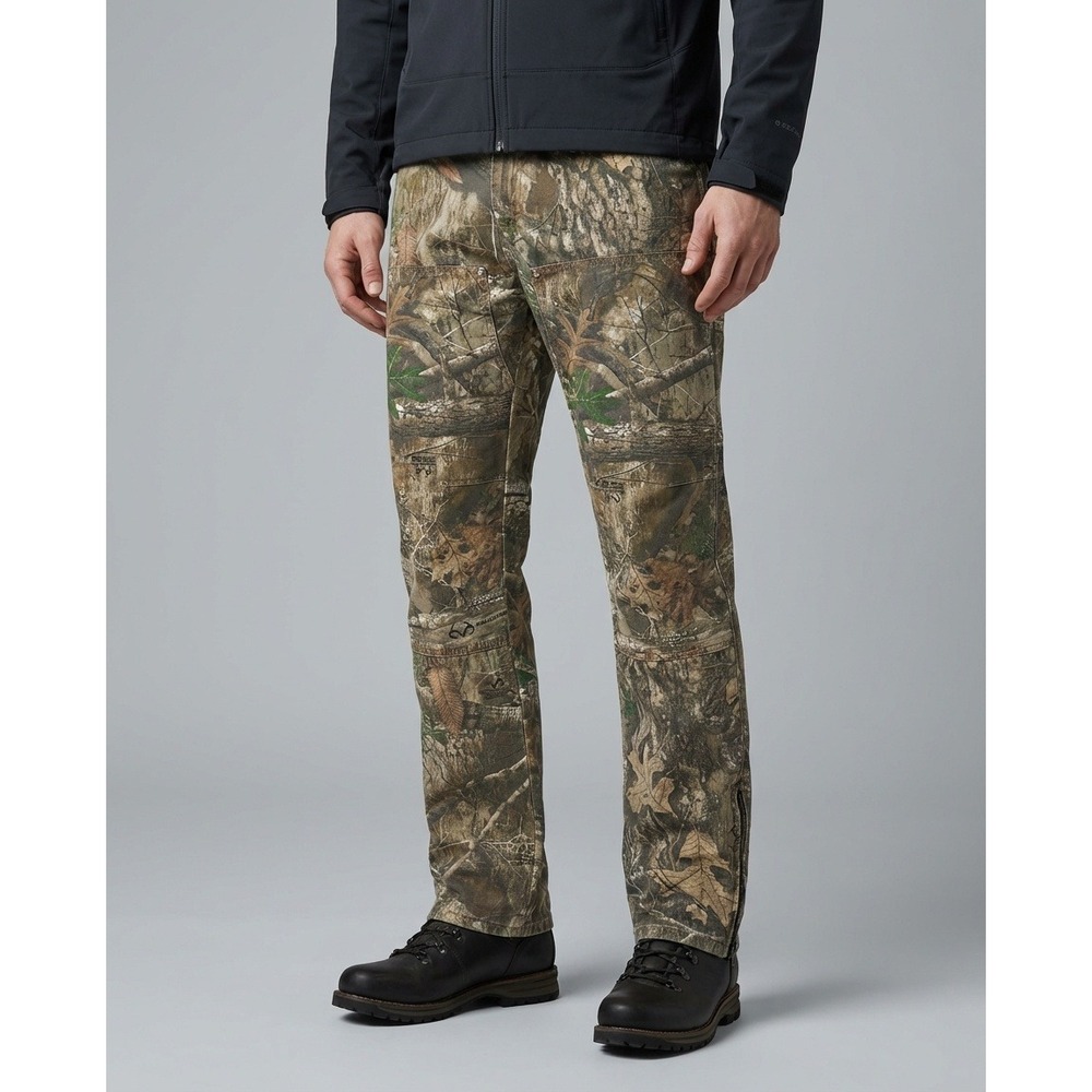 Mintcrew Realtree‎ Edge Camo Double Knee Work Pants Mens 36 Ankle Zip Made USA
